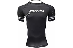 Gruff Combat BJJ Rash Guards Grappling MMA Jiu Jitsu No Gi UFC Shirt Fight Wear, Short Sleeves