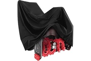 bruwaa Snow Blower Cover, 600D Heavy Duty Waterproof Oxford Cloth, Universal Fit, Outdoor Protection, Snowblower Cover Universal - Black