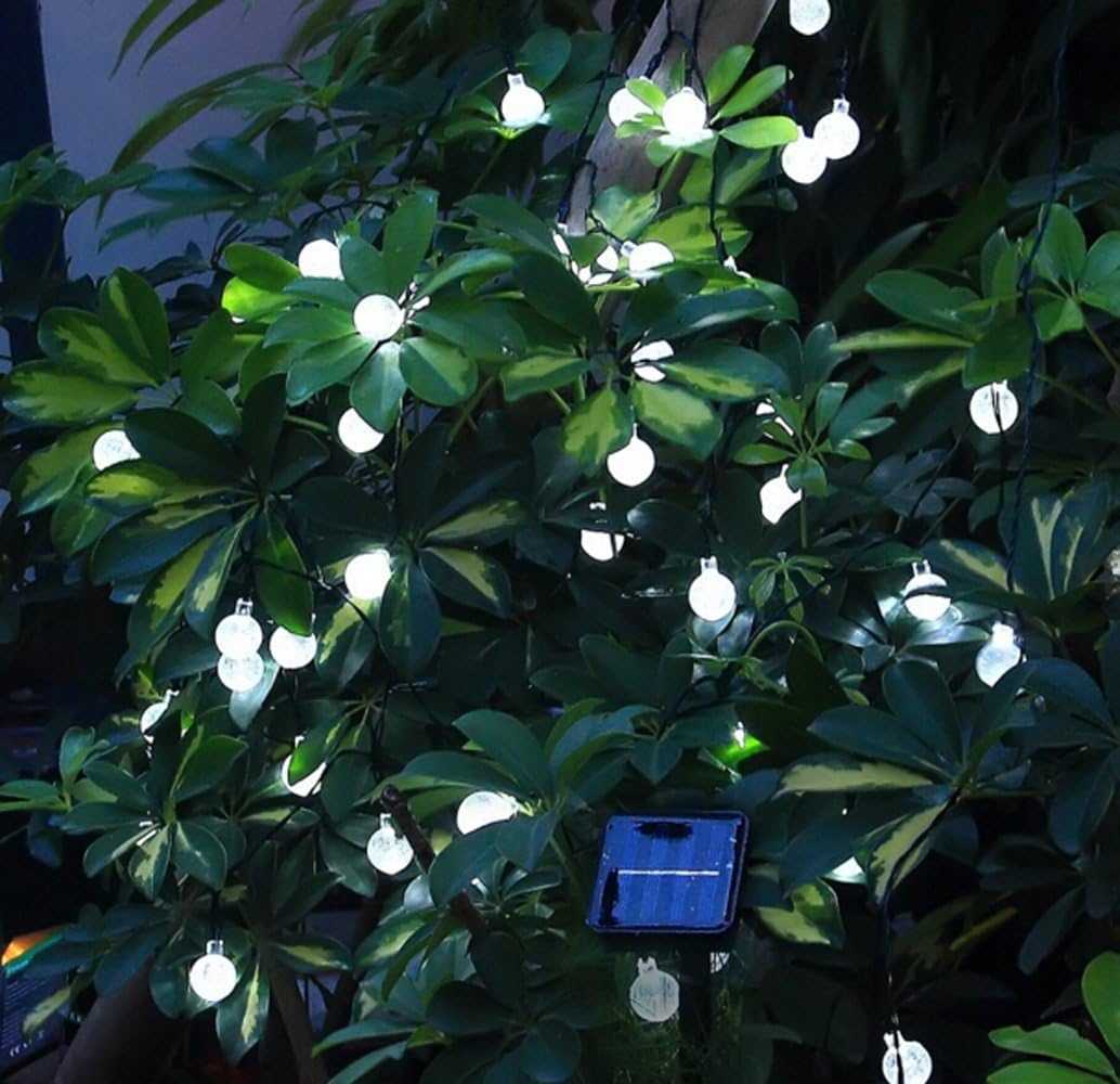 KEEDA Solar Powered Ball String Lights, 20ft 30 LED Waterproof Globe Fairy Lights for Outdoor Yard, Garden, Patio, Wedding - Image 4