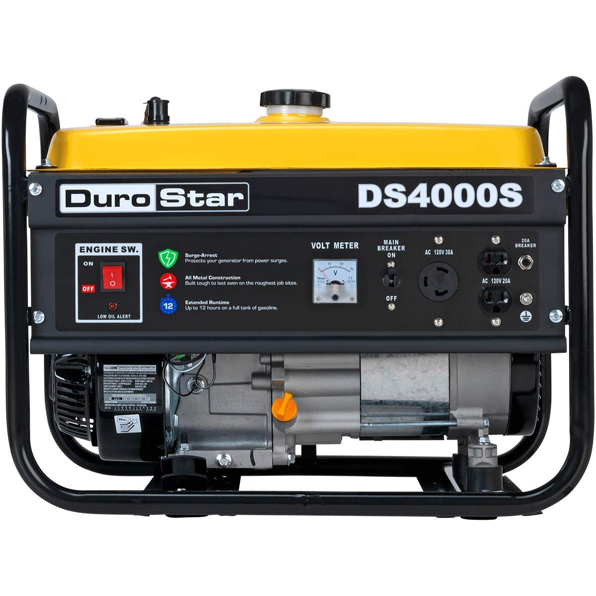 DuroStar DS4000S Gas Powered 4000 Watt Portable Generator RV Camping Standby Buy Online in