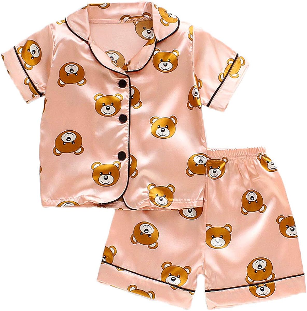 short sleeve baby girl pajamas