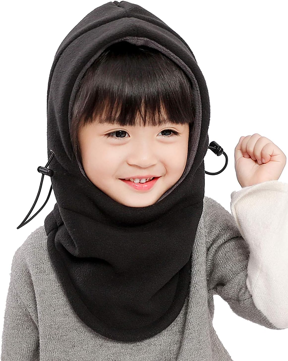 Kids Winter Windproof Cap,Children's Double Warm Balaclava Face Mask for Cold Weather,Neck Warmer,Adjustable Full Face Cover