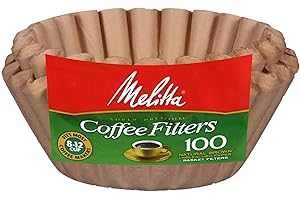 Melitta Basket Coffee Filters Natural Brown Unbleached 100 Count