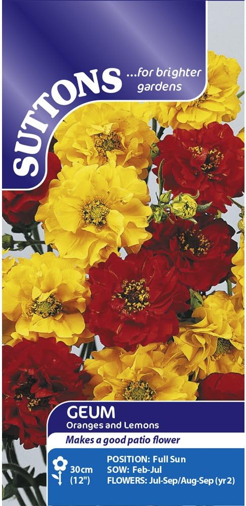 Suttons Seeds Oranges and Lemons Geum Seeds