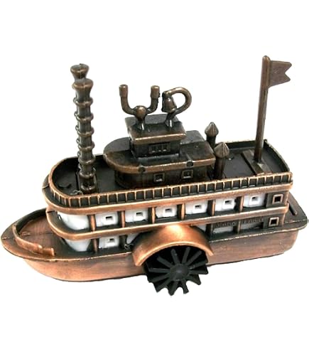 Amazon.com: Treasure Gurus Bronze Metal Steamboat Paddle Boat