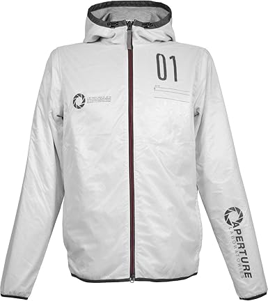 Musterbrand Portal Jacke Herren Programmer leichte Regenjacke Windbreaker Übergangsjacke Weiß