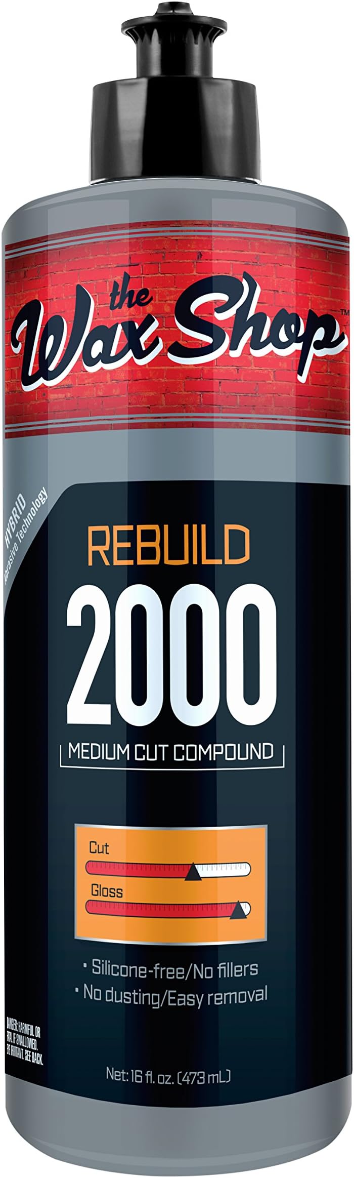 the Wax Shop 50957 16 Ounces Rebuild Medium Cut Polishing Compound-16oz
