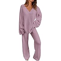 MEROKEETY Women's Lounge Sets 2025 Fall Fashion 2 Piece Outfits