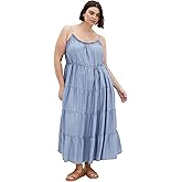 City Chic Women's Plus Size Dress - Island Tier Maxi