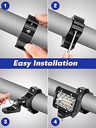 ZIDIYORUO Light Bar Mount for ATV- 360° Solid