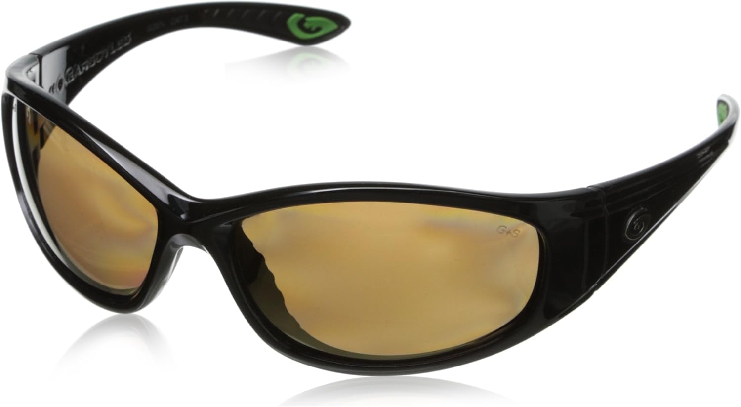 Gargoyles Men's Shakedown Polarized Wrap Sunglasses, Black, 32 mm Clothing