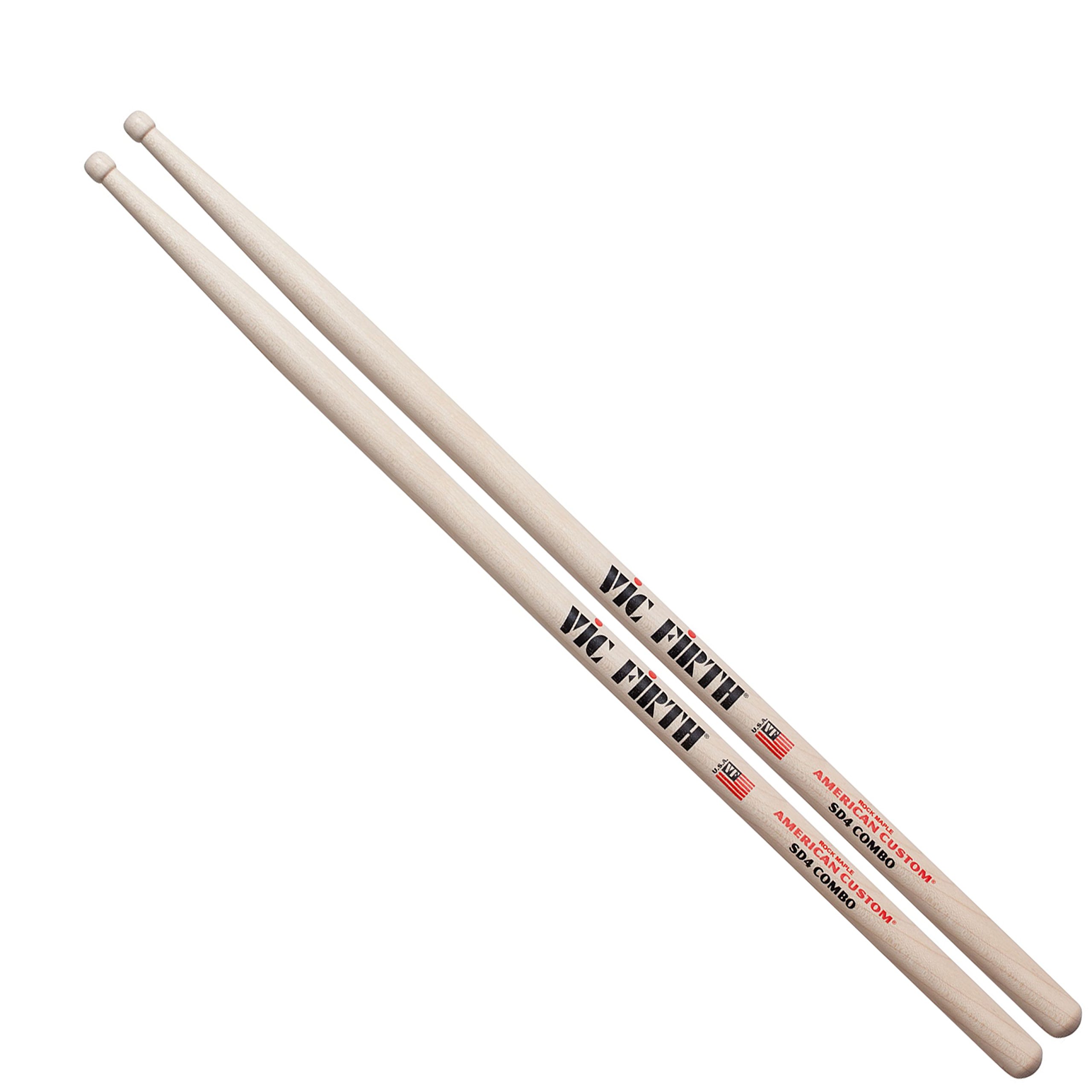 Vic FIrth - American Custom® Drumsticks SD4 - Combo - Maple - Wood Tip