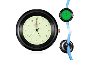 DANSYDAISY 1 Pcs Glow in The Dark Stethoscope Watch Nurse Gift Clip on Pocket Watch with Second Hand Appreciation Medical Accessories for Nursing Students Doctor Clinic Staff (Black)