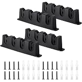 Sratte 4 Pcs Rod Holders Fishing Boat Pole Holder | Horizontal Garage 3 or 4 Rod Rack, EVA Foam Wall Mount, Winter Fishing Gear Boat Accessories for Christmas Men Gifts
