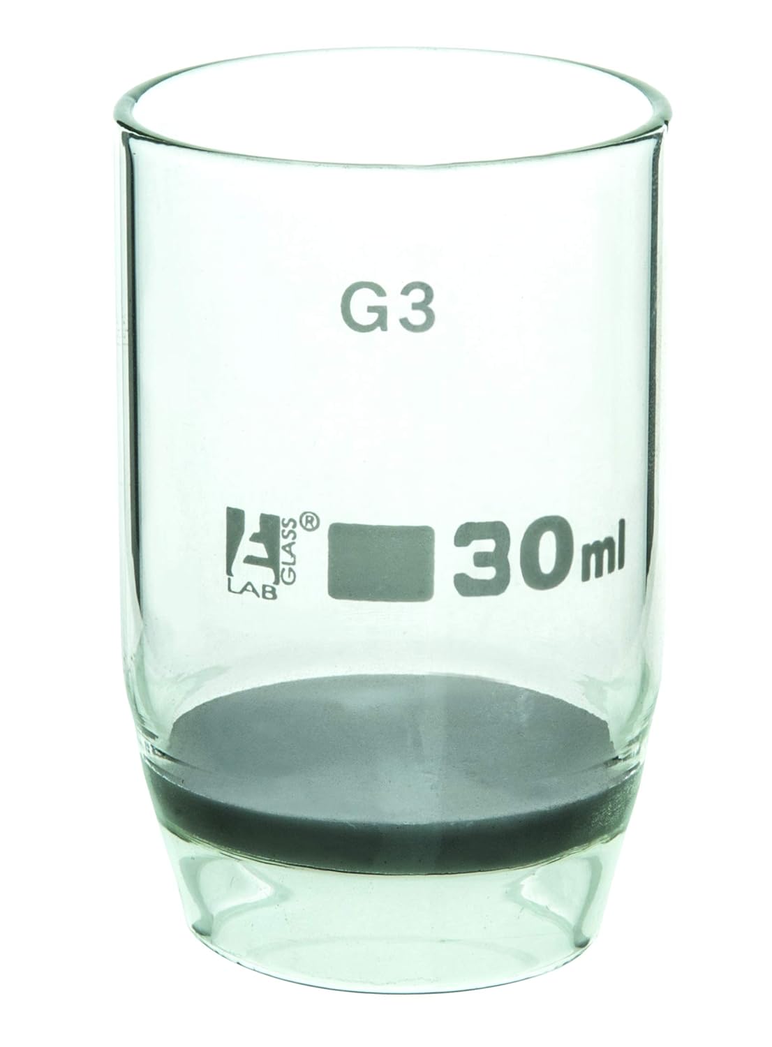 Gooch Crucible, 30ml Sintered Disc, G3 Porosity Borosilicate Glass