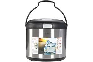Tayama Stainless Steel Thermal Cooker,Black,7 Qt.,TXM-70CFZR
