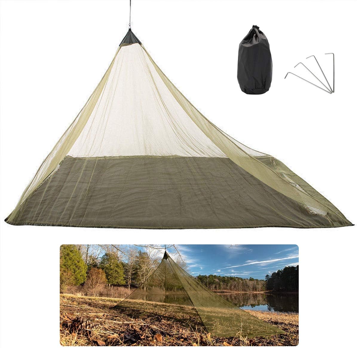 ORYX Outdoor Camping Mosquito Net for Bed, Bug Net Mosquito