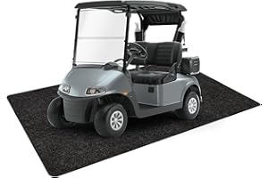 Halero Golf Cart Parking Mat 4.9 ft × 9.1 ft Garage Floor Mat Oil Absorbent Waterproof Rubber Backing Layer Floor Protective Pad from Spills, Drips, Splashes and Stains