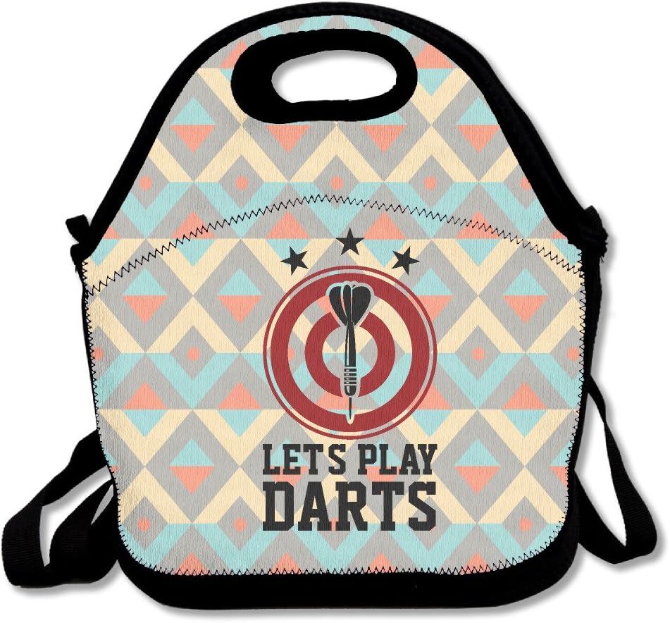 Let's Play Darts With Dartboard Lunch Bag Lunch Tote