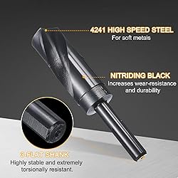 HARFINGTON 1-5/32" Drill Bit 1/2" Reduced Shank