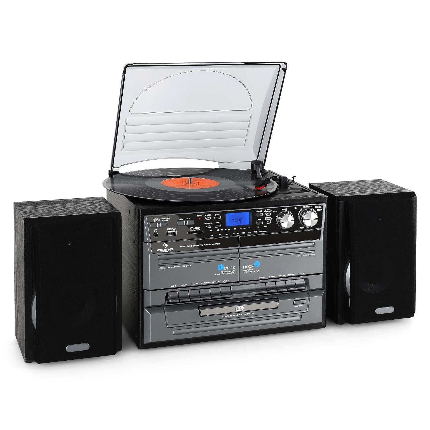 auna TC • Minicadena • Tocadiscos • Equipo estéreo • max RPM