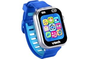 VTech KidiZoom Smartwatch DX4, Blue (Bilingual Version)
