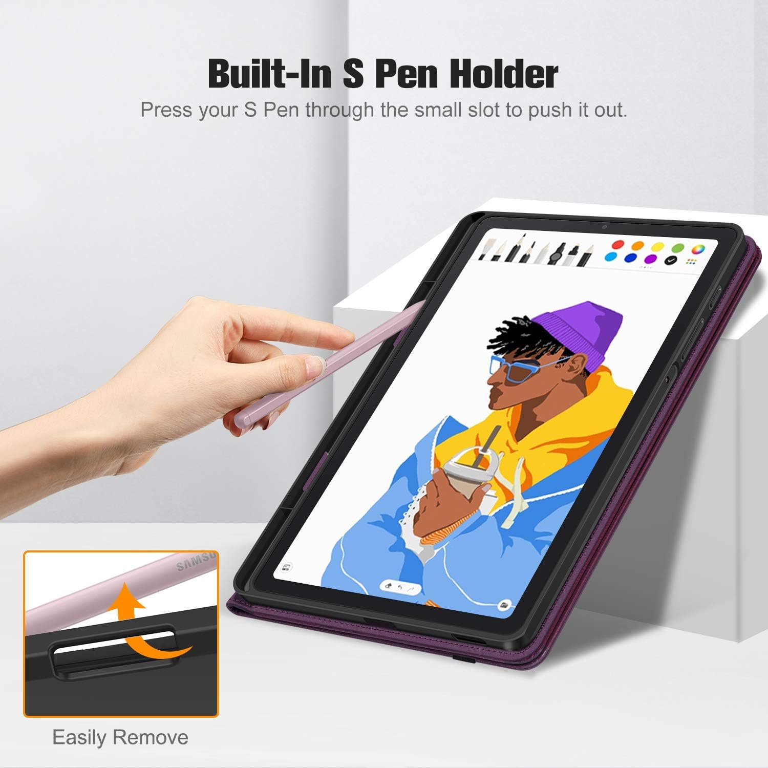 FINTIE Case for Samsung Galaxy Tab S6 Lite 10.4 Inch 2022/2020 (Model SM-P610/P613/P615/P619) with S Pen Holder - Image 4