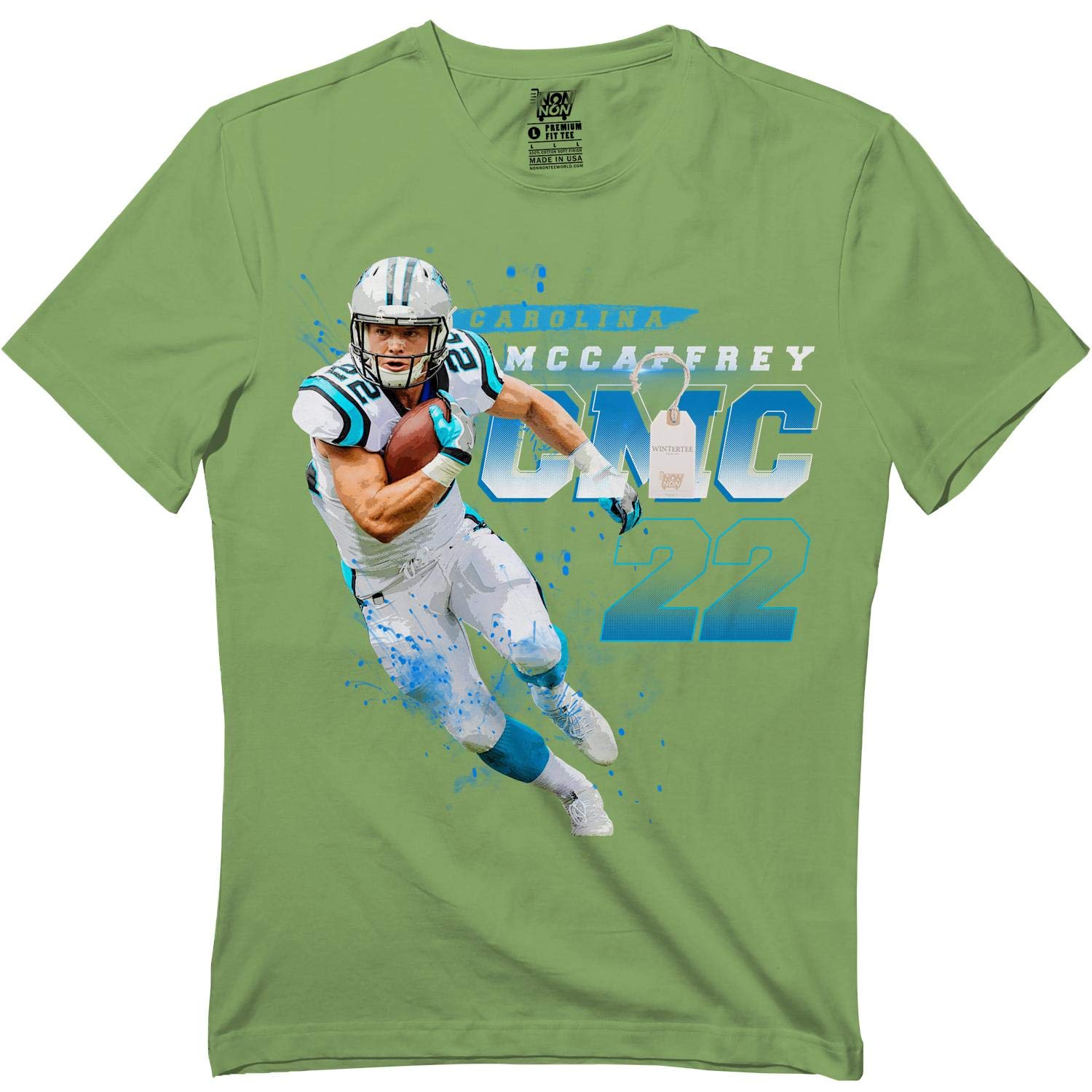 Carolina Mccaffrey 22 Christian Football Running Back Rb T Shirt