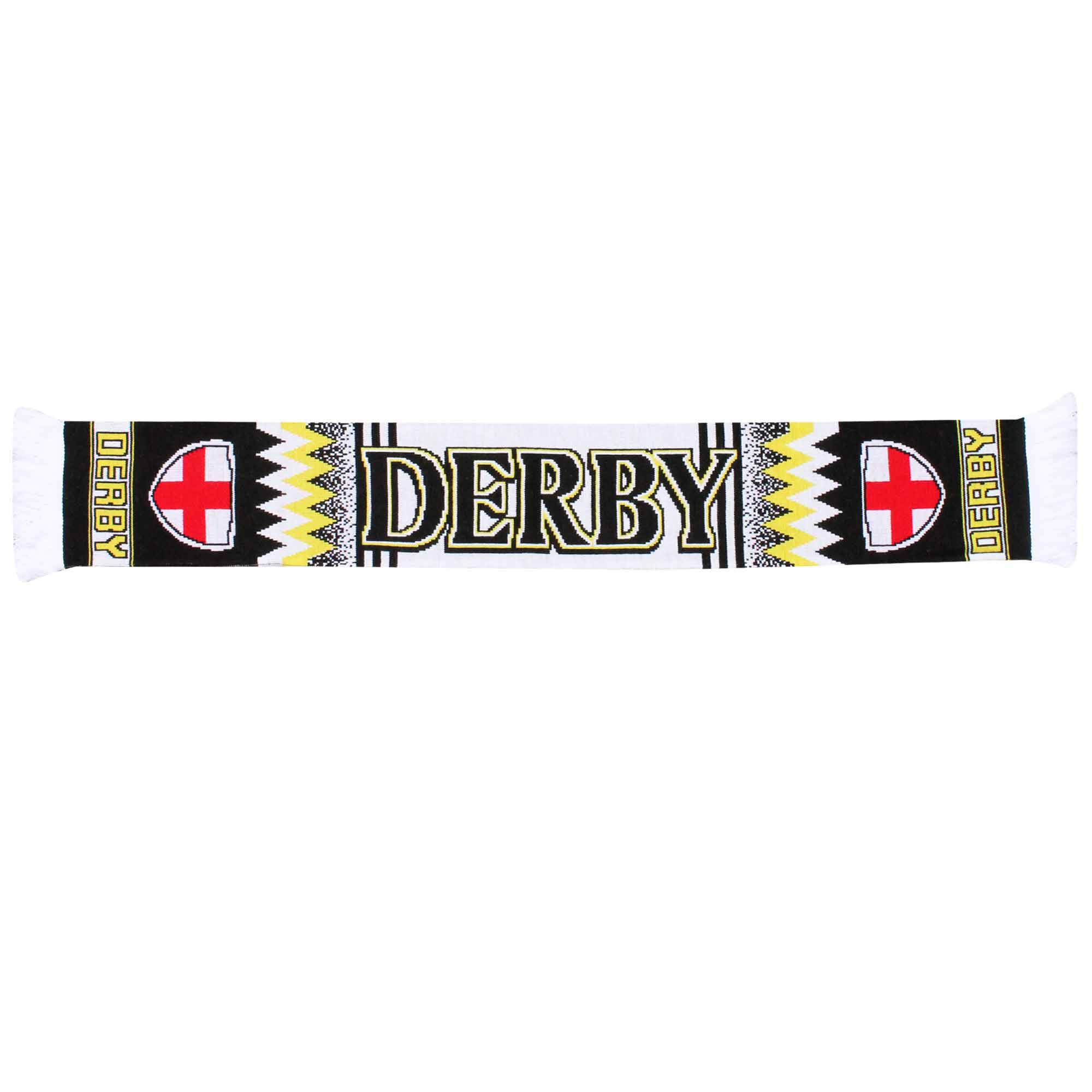Beyond Happy DCFC Rams Football Fans Souvenir Promotion Scarf - Pride Park League One Matchday Supporters Scarf (British - Unisex, 100% Acrylic)
