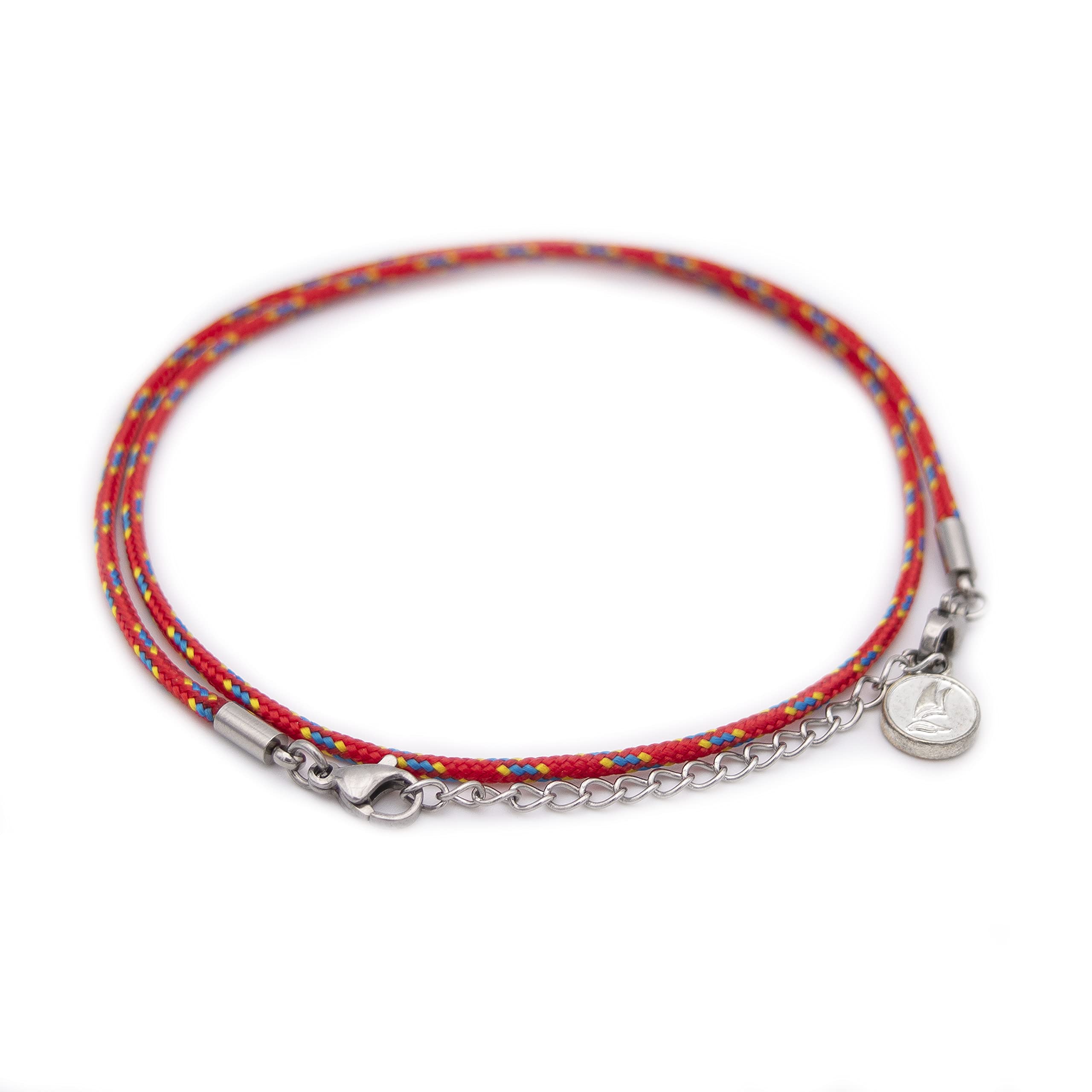 Wind Passion Adjustable Waterproof Rope Anklet for Women and Men, Handmade Braided String Bracelet, Nautical Threaded Design, Stylish Jewelry for Teen Girls, Durable and Comfortable Accessory