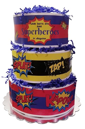 superhero diaper cake