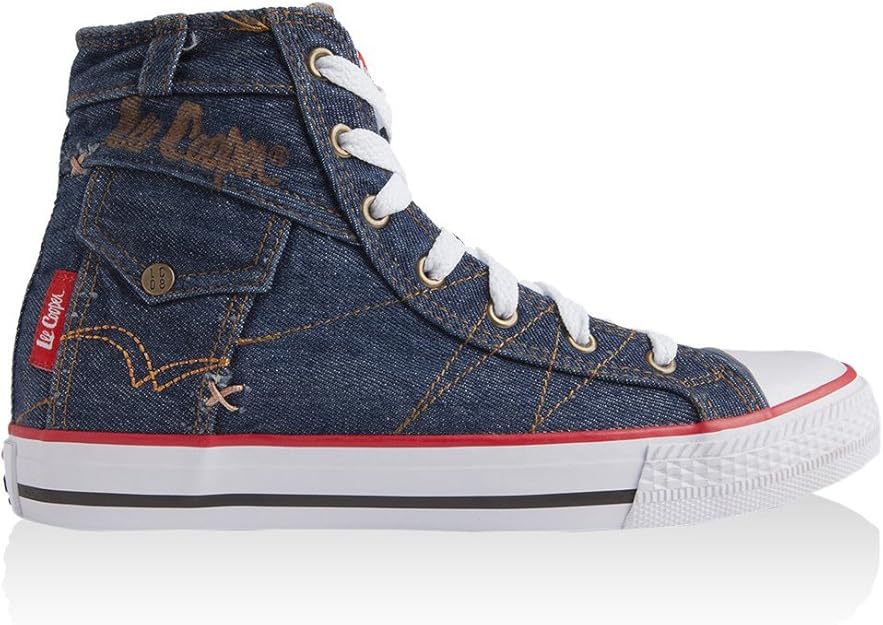 Lee Cooper Sneaker Alta Denim High Blu Navy EU 41 Amazon.it Scarpe e