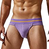 Wayonge Sexy Briefs for Men, Briefs Jockstrap Comfortable and Breathable Triangle Underwear in Solid Colors