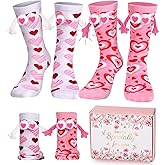 Swooflia Valentine's Day Socks Set - 2 or 4 Pairs - Matching Family, Friends, and Couple Designs for Women and Men