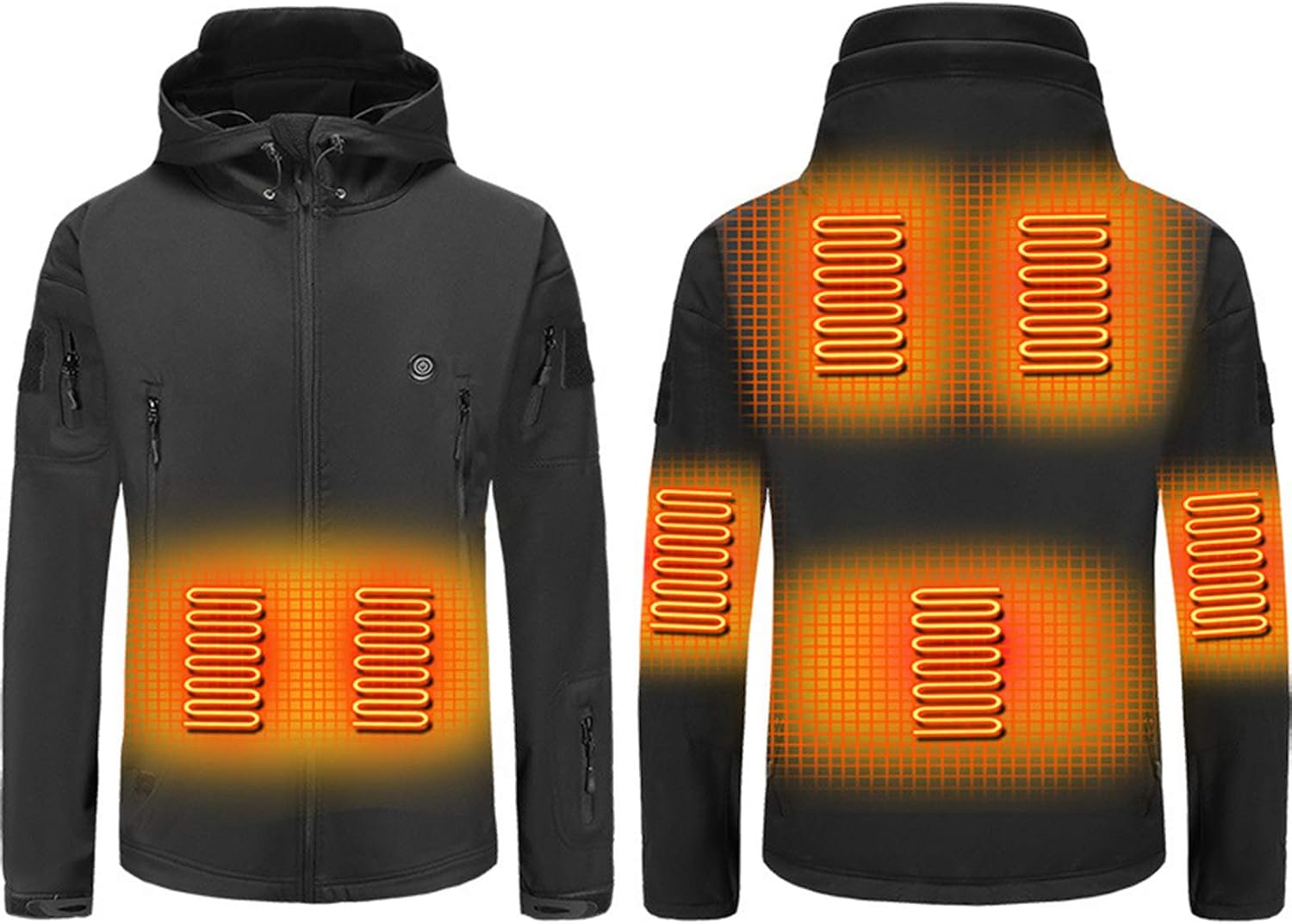 BULABULA Electric Heating Coat USB Intelligent Heating Top Thermal