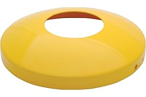 Vestil DOME-4.5-BOX Steel Protective Dome Cover For 4.5 In. Bollards Packaged in Box Yellow