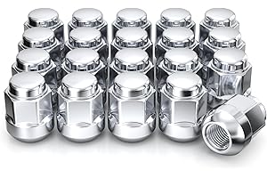 White Knight M12x1.5 Lug Nuts for Select Honda and Acura, Factory Style Chrome Radius Seat – WN20107-20AM (20 Pack)