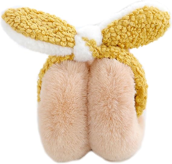 Amazon 耳あて イヤーマフ 防寒 ファー 折りたたみ イヤーウォーマー 保温 コンパクト 可愛い ウサギ耳 暖かい レディース 秋冬用 寒さ対策 アウトドア 自転車 通勤 通学 ファッション 小物 プレゼント カーキ 耳カバー イヤーマフ 通販