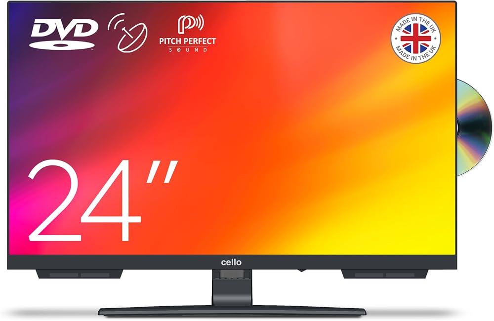 Cello C2424F 24 inch Full HD LED TV with Built-in DVD Player Freeview