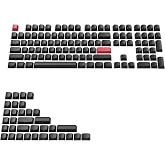 Keychron OSA Profile Double-Shot PBT Side-Printed Keycap Set, 141 Keys, MX Stem Compatible, Backlight Shine-Through Legend &ndash; Fits ANSI 60%/65%/75%/TKL/96%/100% Layouts