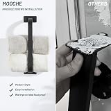 Mooche Black Towel Rail 25CM Wall Mounted SUS304 Stainless Steel view 7