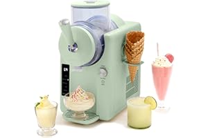 GreenPan Frost Ice Cream Machine & Frozen Drink Maker, Soft Serve, Slushie, Sorbet, Milkshakes & Cocktails, No Freezer Needed