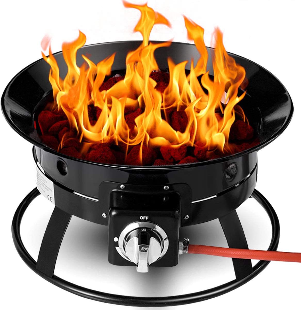 Pozo de fuego portátil a gas para exterior de Costway