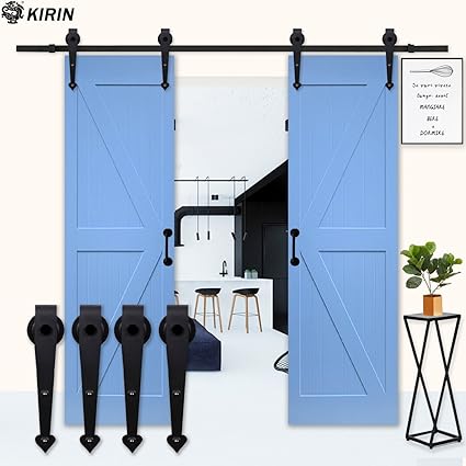Amazon Com Kirin 8ft Sliding Barn Door Hardware Kit Easy Install