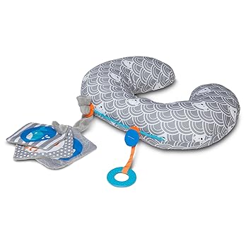 Amazon Com Boppy Tummy Time Pillow Sea Explorers Gray Baby