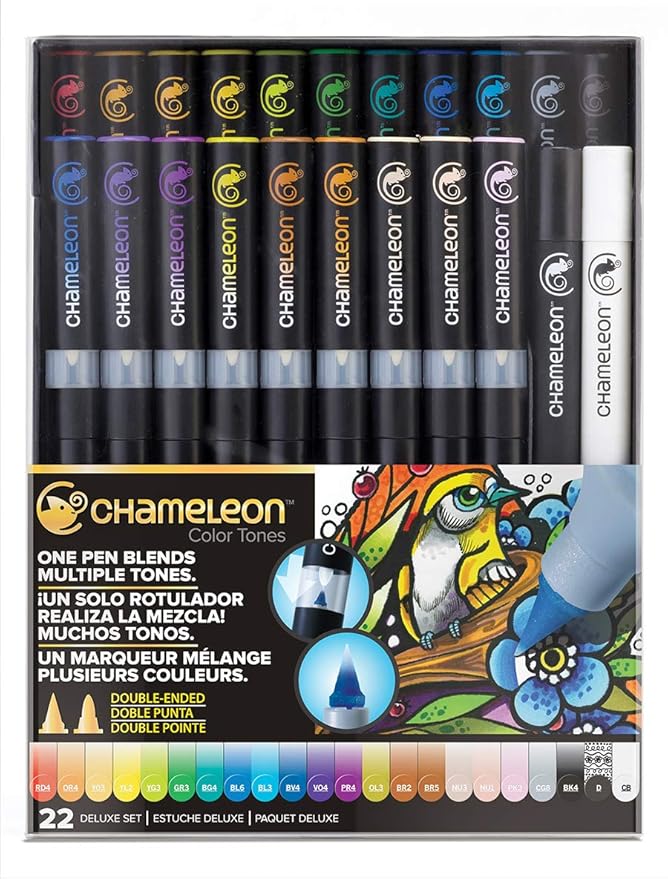 Chameleon Art Products - 22 deluxe permanente alkohol-filzstifte