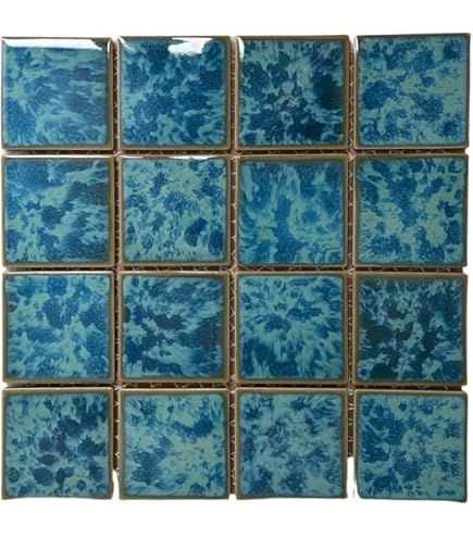 ハスアス３ Fujiwa Porcelain Swimming Pool Waterline Tile - TITAN 331