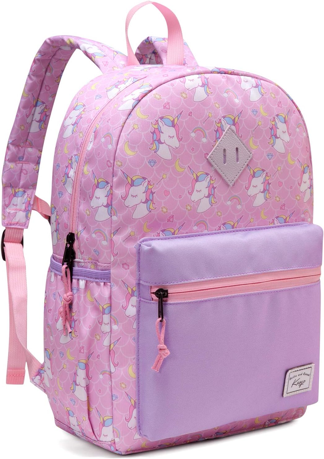 Kasgo Kids Backpack for Girls Ages 6-9, 13L Lightweight Y1 Primary School Bag, Fits A4 Folder, Water-Resistant