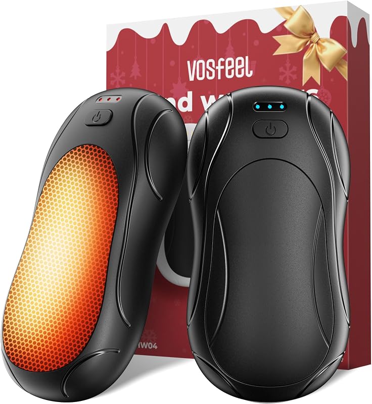 Elektrischer Handwärmer 2er-Pack, Handwärmer Magnetische Tragbare 6000mAh, 3 Einstellbaren Heizmodi USB Wiederaufladbar Taschenwärmer Für Outdoor Camping Pendeln Büro(Schwarz) — Foto 1 von 8