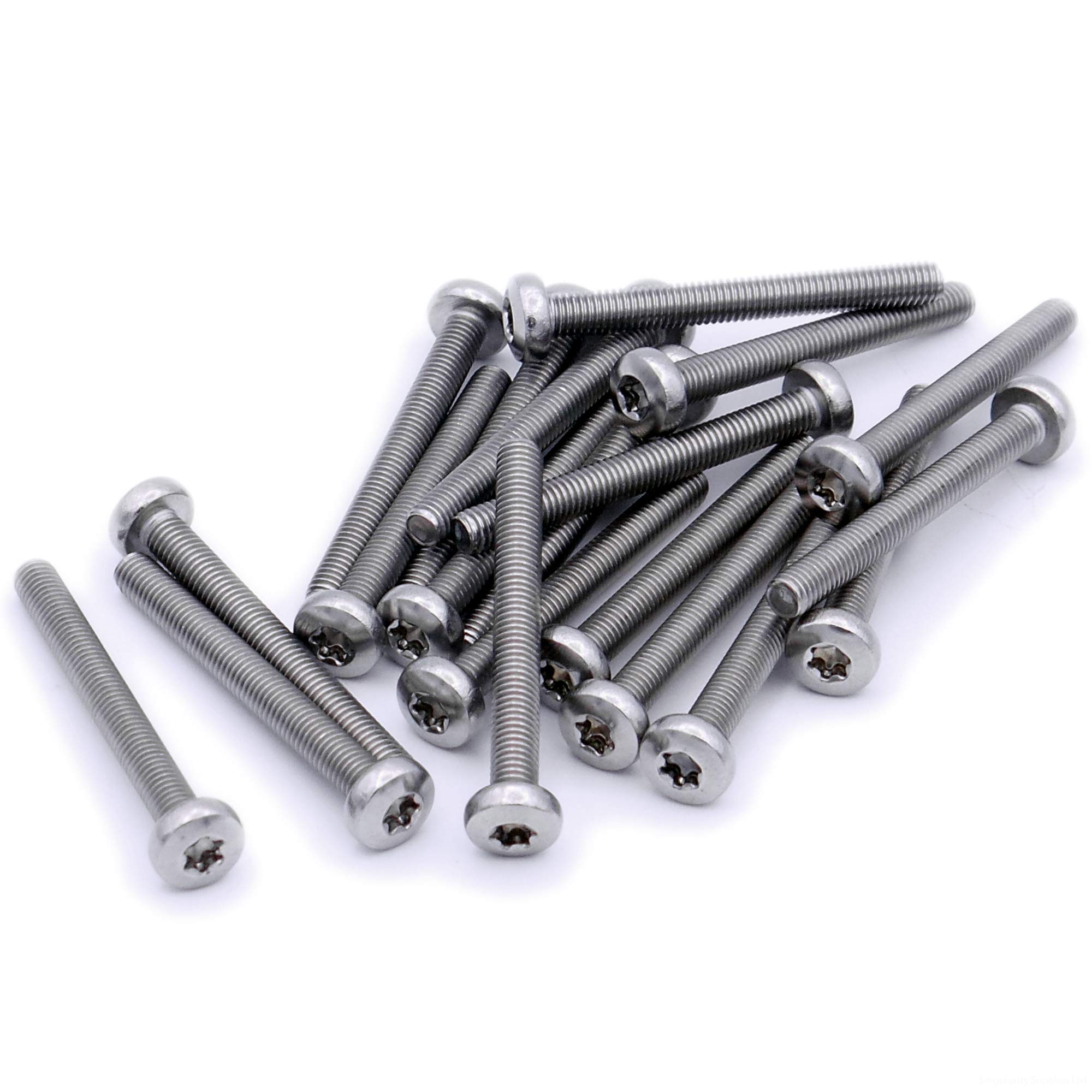 M5 (5mm x 8mm) TX Pan Machine Screw (Bolt) - Stainless Steel (A2) (Pack of 20)